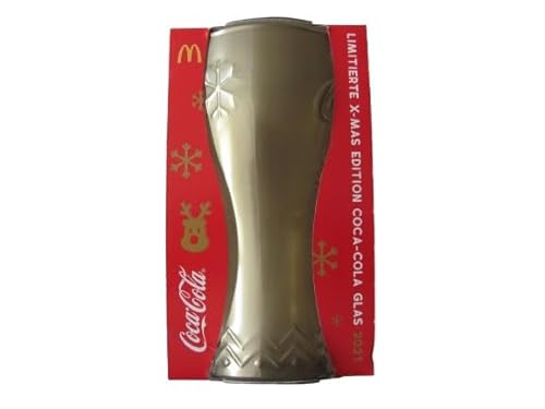 McDonalds - C o c a C o l a - Edition X-Mas 2021 - Sammelglas - Glas - Silber von McDonalds