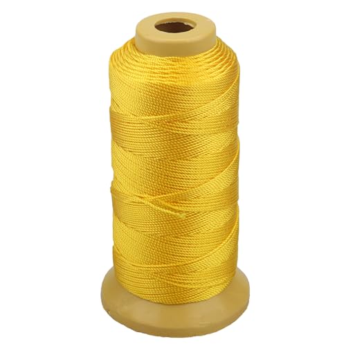 Nylon Schnur für die Gartenarbeit Markieren von DIY-Projekten Basteln von Mauerwerk (Gelb, 1mm-656 feet) von McFanBe