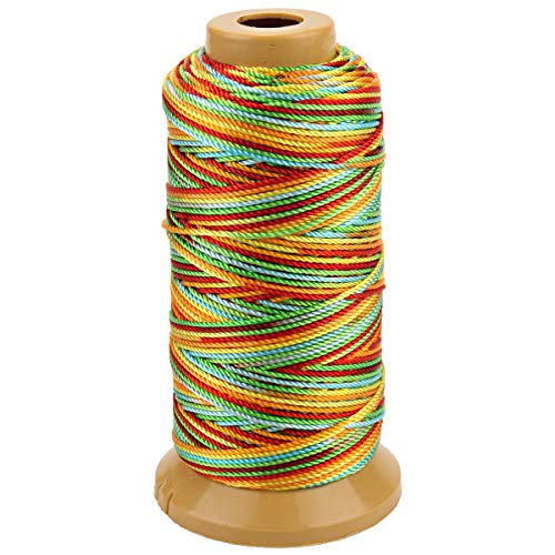 Twisted Nylon Linie Schnur String Cord für Gartenarbeit Marking DIY Projects Crafting Mauerwerk (Bunt, 1.5mm-328 feet) von McFanBe