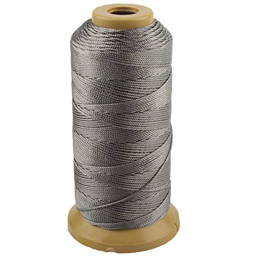 McFanBe Twisted Nylon Linie Schnur String Cord für Gartenarbeit Marking DIY Projects Crafting Mauerwerk (Grau, 1mm-656 feet) von McFanBe