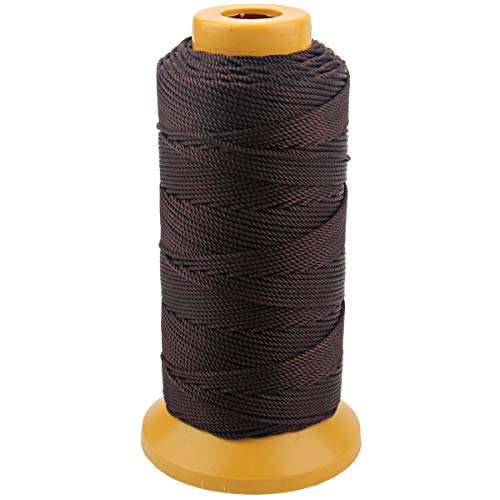 McFanBe Twisted Nylon Linie Schnur String Cord für Gartenarbeit Marking DIY Projects Crafting Mauerwerk (Kaffee, 1.5mm-328 feet) von McFanBe