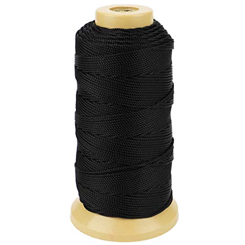 McFanBe Twisted Nylon Linie Schnur String Cord für Gartenarbeit Marking DIY Projects Crafting Mauerwerk (Schwarz, 1.5mm-328 feet) von McFanBe