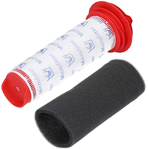 McFilter | 1x Filterset geeignet für Bosch Staubsauger Athlet 25.2v, Athlet Zoo'o BCH6ZOOO Pro Animal BCH6L2560, BCH6L2561 - Ersatz für Zentralfilter 00754176 + Filterschaum 00754175, waschbar von McFilter