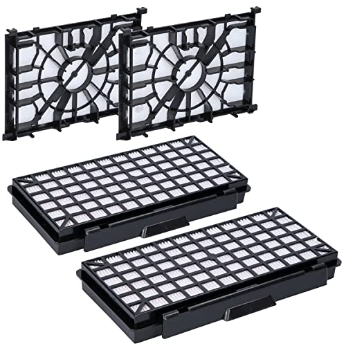 McFilter | 2x HEPA Filter 2x Motorfilter geeignet für Siemens Q5.0 VSQ5X1230 extreme SilencePower Serie Q 5.0, Alternative zu Hygienefilter VZ154HFB Staubsauger Zubehör Filter Bodenstaubsauger von McFilter