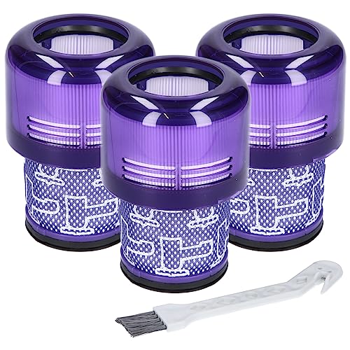 McFilter | 3x Filter geeignet für Dyson V11 V15 SV14 SV22 Absolute Animal Extra Pro Detect Torque Drive Akku Staubsauger, Ersatz Vakuumfilter als Alternative für 970013-02, 97001302 von McFilter