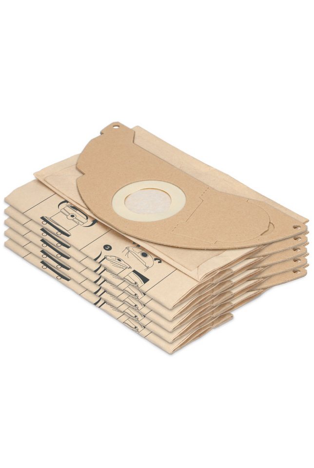 McFilter Staubsaugerbeutel (10 Stück) geeignet für Kärcher 6.904-322.0 Staubsauger, passend für MV2 WD2 A2003 A2004 WD2.200 WD2.210 WD2.240 WD2.250 und weitere Modelle, 10 St., Hohe Reißfestigkeit, Formstabile Deckscheibe, 2-lagig von McFilter