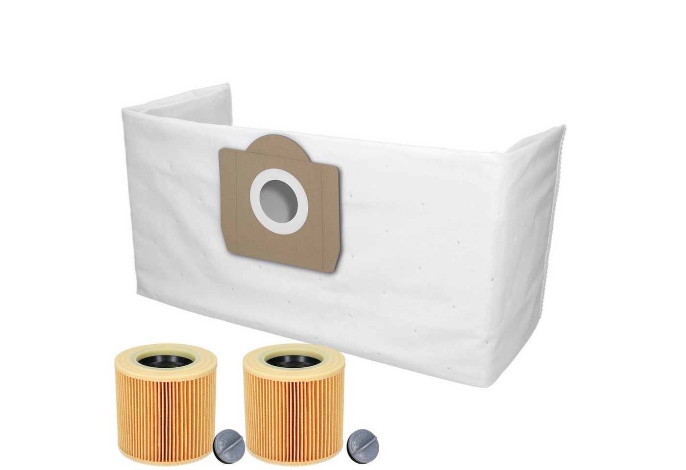 McFilter Staubsaugerbeutel 20 Stück + 2 Filter, passend für Kärcher WD 3 P, 22 St., Alternative für 6.959-130.0 (Beutel), 6.414-552.0 (Patronenfilter) von McFilter