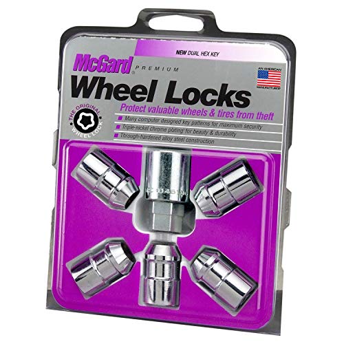 McGard 24538 Chrome Cone Seat Wheel Locks (1/2-20 Thread Size) - Set of 5 by McGard von McGard
