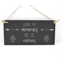 Zählen Sie Die Erinnerungen, Nicht Kalorien Schild - Laser Graviertes Lustiges Hausdekoration Gartendekoration Tolles Geschenk Zählen Sie Die Erinnerungen, Nicht Kalorien Schild - Laser Graviertes Lustiges Hausdekoration Gartendekoration Tolles Geschenk von McHenrysPlace