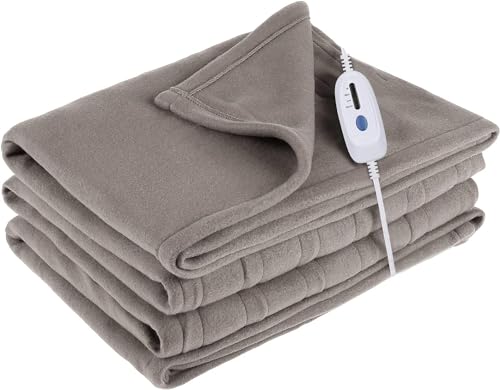 McJaw Heizdecke, 180x130cm Wärmedecke Elektrisch Heizdecke mit Abschaltautomatik, 4 Temperaturstufen und 8 Stunden Timer, Schnelle Erwärmung, Maschinenwaschbar, Grau McJaw Heizdecke, 180x130cm Wärmedecke Elektrisch Heizdecke mit Abschaltautomatik, 4 Temperaturstufen und 8 Stunden Timer, Schnelle Erwärmung, Maschinenwaschbar, Grau von McJaw