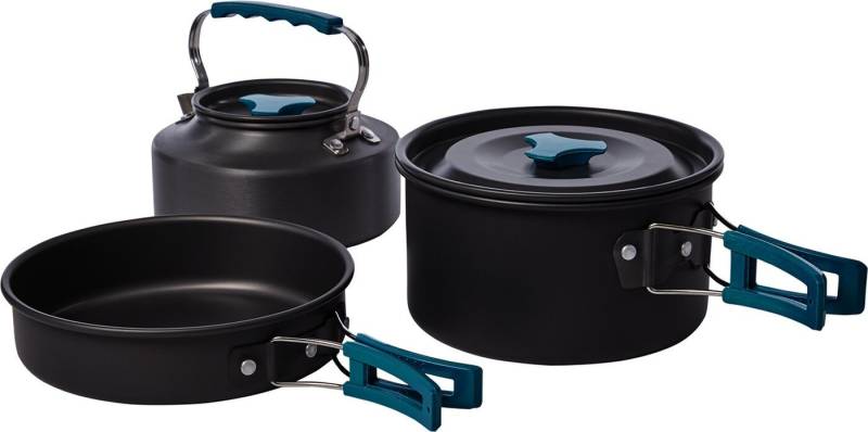 McKINLEY Outdoor-Küche Kochgeschirr COOKING SET ANODIZED ALU ANTHRACITE/BLUEDARK von McKINLEY