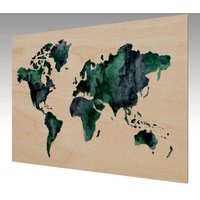Aquarellkarte Mit Holzdruck von McLaughlinArtShop