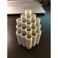Hexagon Bleistifthalter 3D Gedruckter Schreibtisch Organizer von McMaster3D