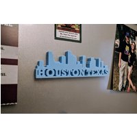 Texas City Skylines Magnete/Houston Austin Dallas College Station von McMaster3D