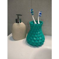Wabenstruktur Vase Boho Schreibtisch Organizer, Bleistift & Zahnbürste Halter von McMaster3D