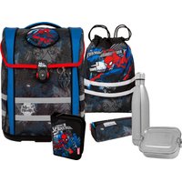 McNeill Schulranzen "Perfecto, Marvel, Spider Man" reflektierende Streifen auf den Schultergurten;retroreflektierende Flächen inkl. Federmäppchen, Turnbeutel, Schlamperrolle & Motivmagnet McNeill Schulranzen "Perfecto, Marvel, Spider Man" reflektierende Streifen auf den Schultergurten;retroreflektierende Flächen inkl. Federmäppchen, Turnbeutel, Schlamperrolle & Motivmagnet von McNeill