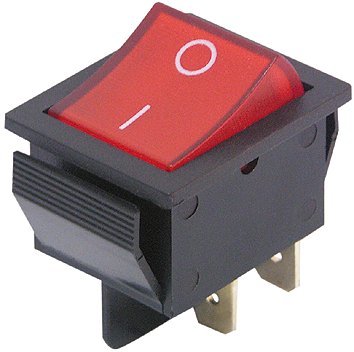 MC POWER - Wippenschalter | 4-polig, rote beleuchtete Wippe, 250V/15A, 2 Stellungen: EIN/AUS MC POWER - Wippenschalter | 4-polig, rote beleuchtete Wippe, 250V/15A, 2 Stellungen: EIN/AUS von McPower