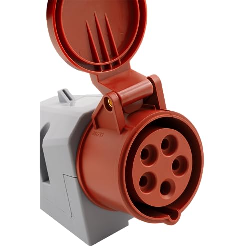McPower CEE-Steckdose Wandmontage IP44 Kupplung | 415V, 16A Starkstrom Wandsteckdose | 5-polig für Wohnmobil Boot Aussenbereich Camping Caravan Industrie Handwerk McPower CEE-Steckdose Wandmontage IP44 Kupplung | 415V, 16A Starkstrom Wandsteckdose | 5-polig für Wohnmobil Boot Aussenbereich Camping Caravan Industrie Handwerk von McPower
