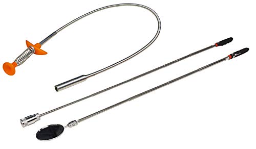 MC POWER - Pick-Up Werkzeug-Set | 3-teilig, LED Pick-Up, Spiegel und Greifer von McPower