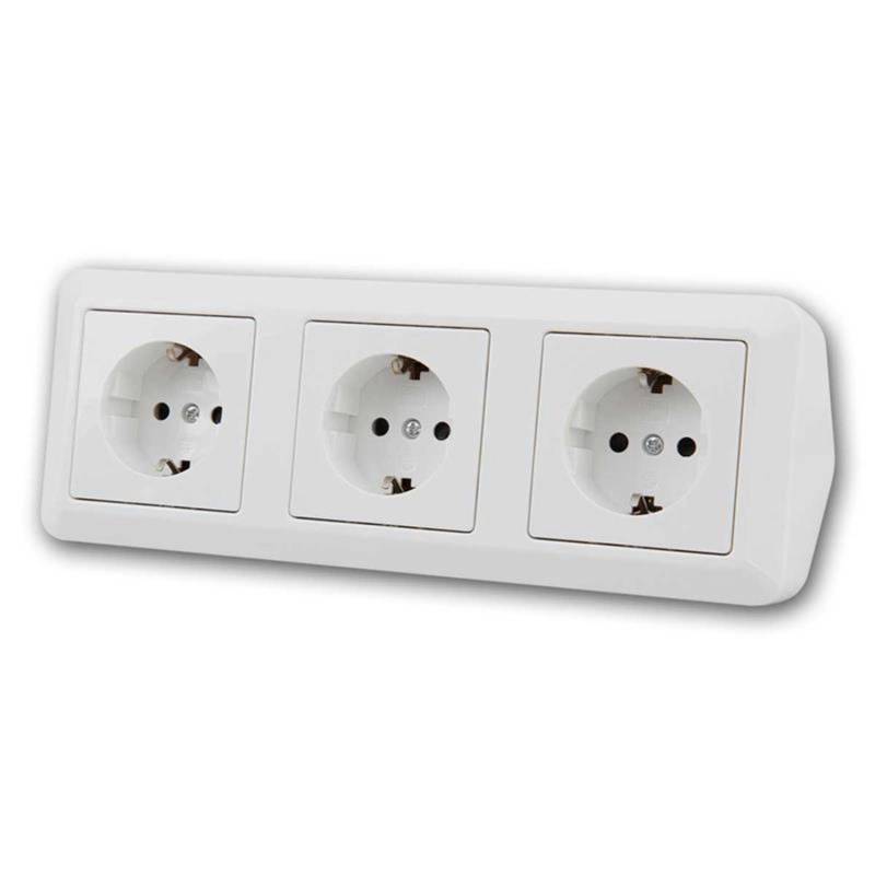 McPower CUP Aufbau Steckdosenblock Weiß 3-Fach 250V16A McPower CUP Aufbau Steckdosenblock Weiß 3-Fach 250V16A von McPower