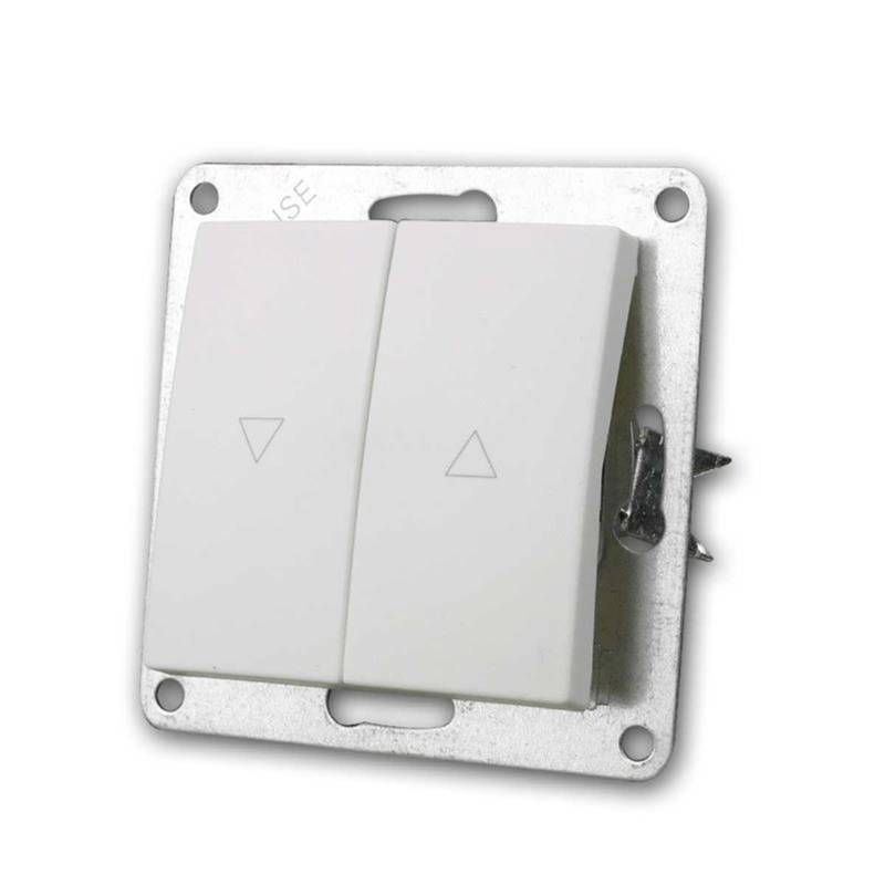 McPower FLAIR Jalousie Taster Weiß 250V10A Unterputz von McPower