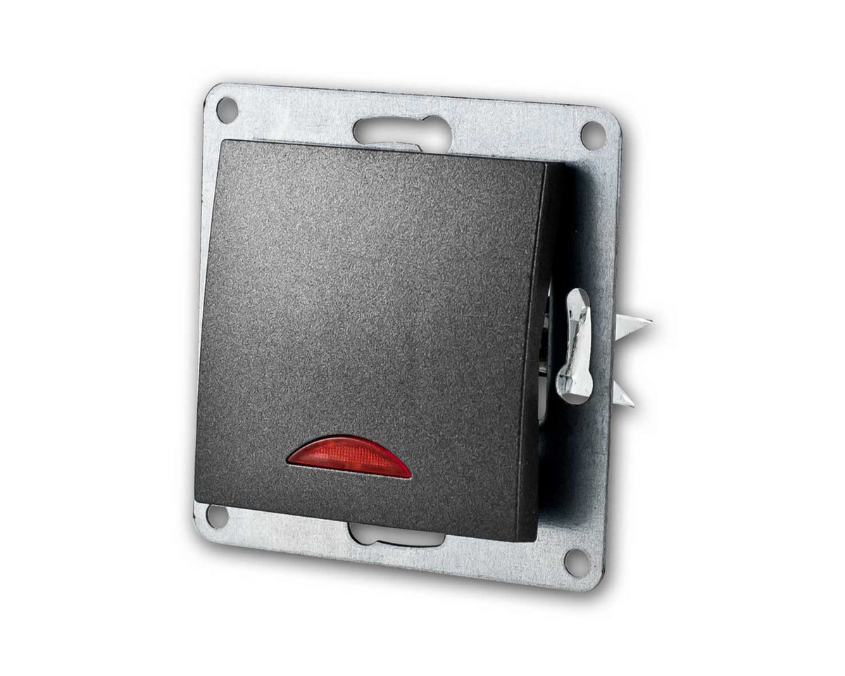 McPower FLAIR Schalter anthra, 250V~/10A, Kontroll-Leuchte Unterputzschalter McPower FLAIR Schalter anthra, 250V~/10A, Kontroll-Leuchte Unterputzschalter von McPower