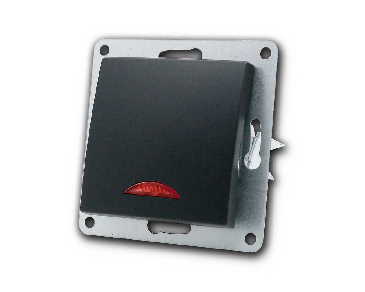 McPower FLAIR Schalter schwarz, 250V~/10A, Kontroll-Leucht Unterputzschalter McPower FLAIR Schalter schwarz, 250V~/10A, Kontroll-Leucht Unterputzschalter von McPower