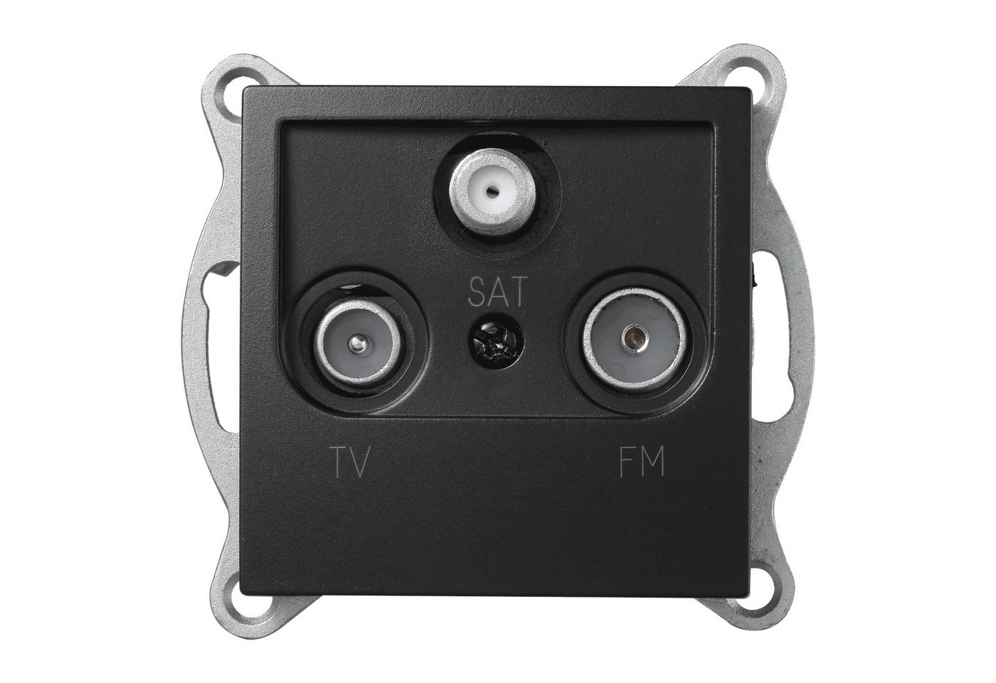 McPower Steckdose Antennendose McPower Flair für TV, Radio und Sat, UP, matt schwarz McPower Steckdose Antennendose McPower Flair für TV, Radio und Sat, UP, matt schwarz von McPower