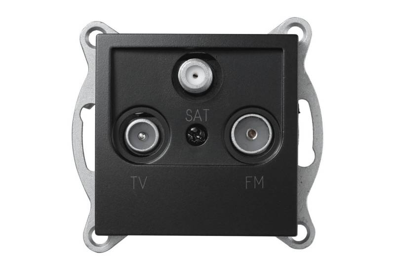 McPower Steckdose Antennendose McPower Flair für TV, Radio und Sat, UP, matt schwarz McPower Steckdose Antennendose McPower Flair für TV, Radio und Sat, UP, matt schwarz von McPower