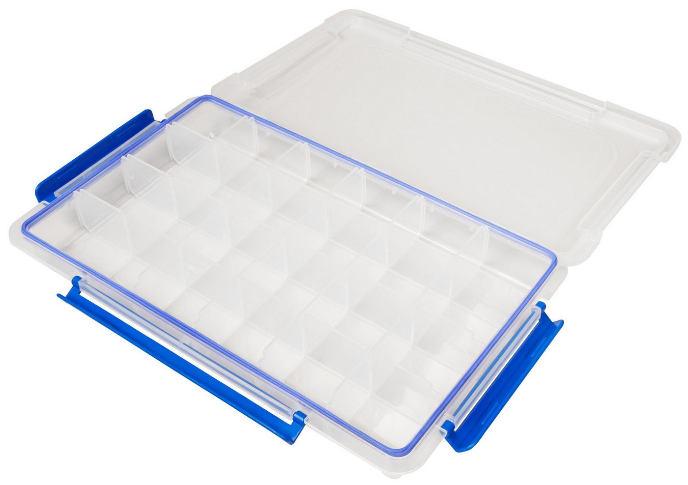 McPower Werkzeugbox Sortimentskasten, 360x220x50mm, 3-fach Sicherheitsverschluss, Fächer von McPower