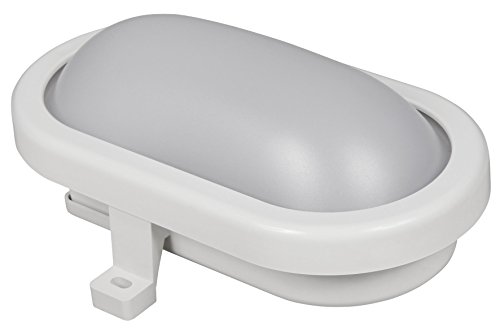 McShine - LED Feuchtraumlampe | 6W 450 lm, 3000K warmweiß | regensicher nach IP65 Strahlwasser geschützt für den Außen-Bereich und Innen-Bereich 170x92x70mm von McShine