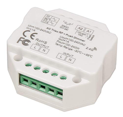 McShine - Tast-Dimmer | TD-24 | LED-geeignet, max. 240W, 230V, passend für UP-Dose von McShine