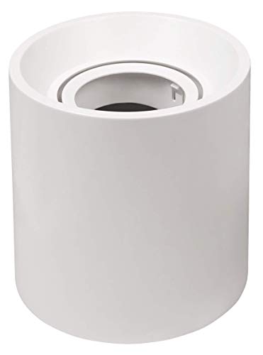 McShine - Aufbaurahmen aus Kunststoff | DL-900 | schwenkbar, Weiß (Rund) von McShine
