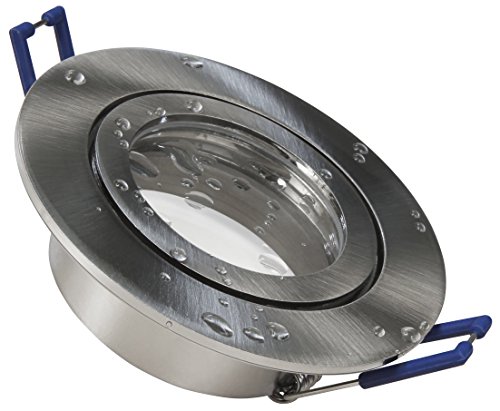 McShine Einbaurahmen DL-54 | Rund IP44 | Clip-Verschluss | GU10, MR16 LED und Halogen geeignet | Feuchtraum für Badezimmer, Küche, Außenbereich | Edelstahl gebürstet McShine Einbaurahmen DL-54 | Rund IP44 | Clip-Verschluss | GU10, MR16 LED und Halogen geeignet | Feuchtraum für Badezimmer, Küche, Außenbereich | Edelstahl gebürstet von McShine
