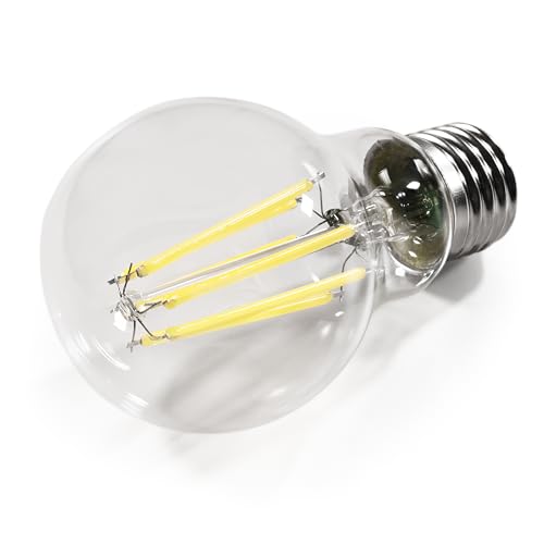 McShine - Filament LED Glühbrine | Filed | Glühlampe E27 Sockel Warmweiss 3000K Kolbenform Leuchtmittel 2,3W, 485 Lumen ersetzt 50 Watt, klar von McShine