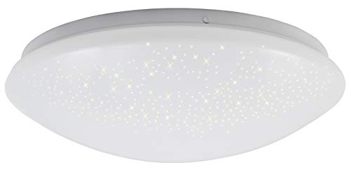 McShine - LED Deckenleuchte Lampe mit Sterneffekt | Starry-Sky | 33cm-Ø, 18W, 1.260 lm, 3000K, LED Sternenhimmel von McShine