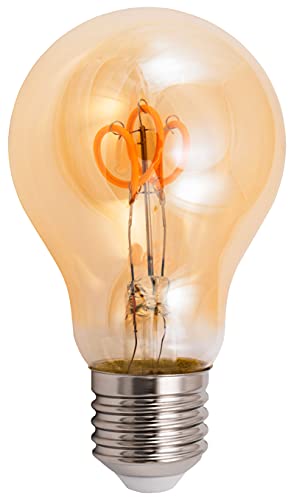 McShine - LED-Leuchtmittel Filament Birne | Retro | Edison Glühbirne E27, 2W, 160 lm, warmweiß, 2200K, goldenes Glas, Stimmungsbeleuchtung Glühlampe Vintage Design von McShine
