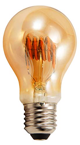 McShine - LED Leuchtmittel Filament Glühlampe dimmbar | Retro | Vintage LED-Glühbirne E27, 6W, 420 lm, warmweiß, 2200K, Stimmungslicht Beleuchtung goldenes Glas von McShine