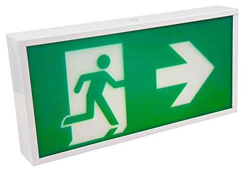 McShine - LED Fluchtwegleuchte I FL-919 I IP20 I Exit Schild 230V I Notausgangsschild Notbeleuchtung Led mit Akku zur Wandmontage bei Stromausfall Emergency Light von McShine