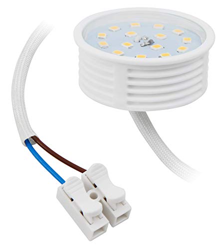 McShine - LED Modul Strahler | 7W, 470 lm, ØxH 50x23mm, neutralweiß, 4000K, step-dimmbar | Leuchtmittel für geringe Deckenhöhen von McShine