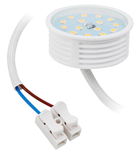 McShine - LED Modul Strahler | 7W, 710 lm, ØxH 50x23mm, warmweiß, 3000K, step-dimmbar | Leuchtmittel für geringe Deckenhöhen von McShine