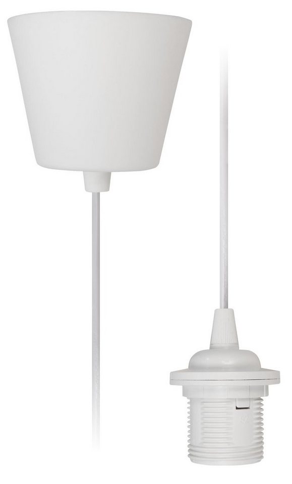 McShine Lampenfassung Lampenaufhängung McShine, E27 Fassung, weiß, 230V, 1,2m Kabel von McShine