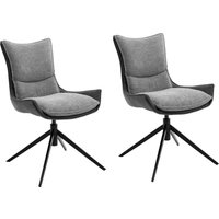 MCA furniture 4-Fußstuhl "Kitami" (Set) 2 Stk.Esszimmerstuhl drehbar 360 mit Nivellierung, Stoffbezug, bis 120 kg von Mca Furniture