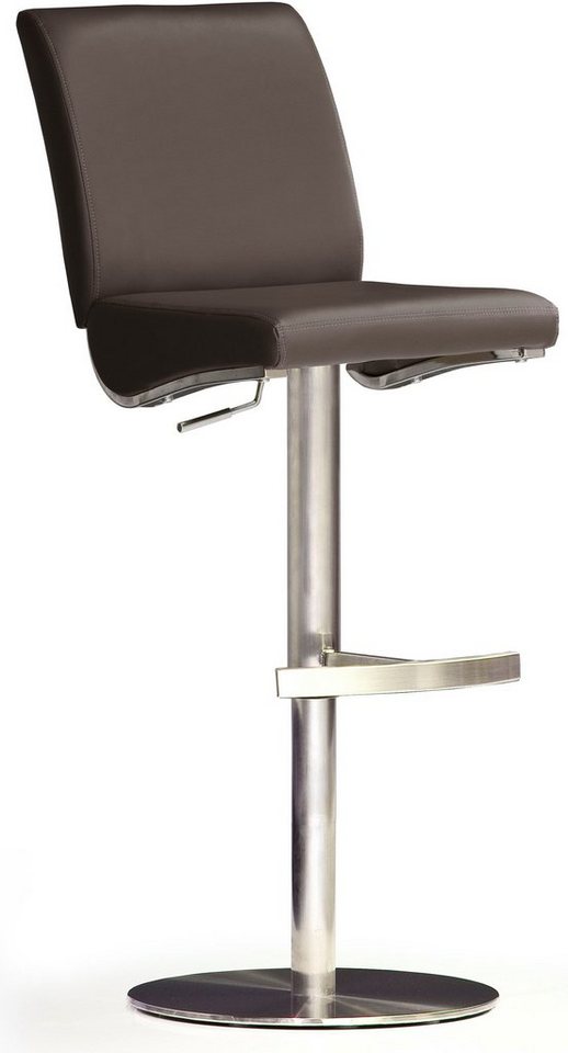 MCA furniture Bistrostuhl BARBECOOL Barhocker Bistrostuhl Tresenhocker, mit Rückenlehne, Bodenplatte rund, 360° drehbar, Sitzhöhe von 55-80cm MCA furniture Bistrostuhl BARBECOOL Barhocker Bistrostuhl Tresenhocker, mit Rückenlehne, Bodenplatte rund, 360° drehbar, Sitzhöhe von 55-80cm von Mca Furniture