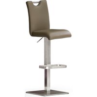 MCA furniture Bistrostuhl "BARBECOOL Barhocker Bistrostuhl Tresenhocker", mit Rückenlehne, Bodenplatte eckig, 180 drehbar Sitzhöhe von 55-80 cm von Mca Furniture