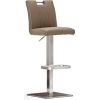 MCA furniture Bistrostuhl "BARBECOOL Barhocker Bistrostuhl Tresenhocker" () mit Rückenlehne, Bodenplatte eckig, 180 drehbar, Sitzhöhe von 55-80cm von Mca Furniture