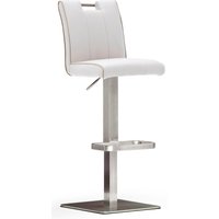 MCA furniture Bistrostuhl "BARBECOOL Barhocker Bistrostuhl Tresenhocker" () mit Rückenlehne, Bodenplatte eckig, 180 drehbar, Sitzhöhe von 55-80cm von Mca Furniture