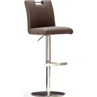 MCA furniture Bistrostuhl "BARBECOOL Barhocker Bistrostuhl Tresenhocker" () mit Rückenlehne, Bodenplatte rund, 360 drehbar, Sitzhöhe von 55-80cm von Mca Furniture