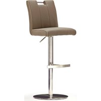 MCA furniture Bistrostuhl "BARBECOOL Barhocker Bistrostuhl Tresenhocker" () mit Rückenlehne, Bodenplatte rund, 360 drehbar, Sitzhöhe von 55-80cm von Mca Furniture