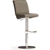 MCA furniture Bistrostuhl "BARBECOOL Barhocker Bistrostuhl Tresenhocker" () mit Rückenlehne, Bodenplatte rund, 360 drehbar, Sitzhöhe von 55-80cm von Mca Furniture